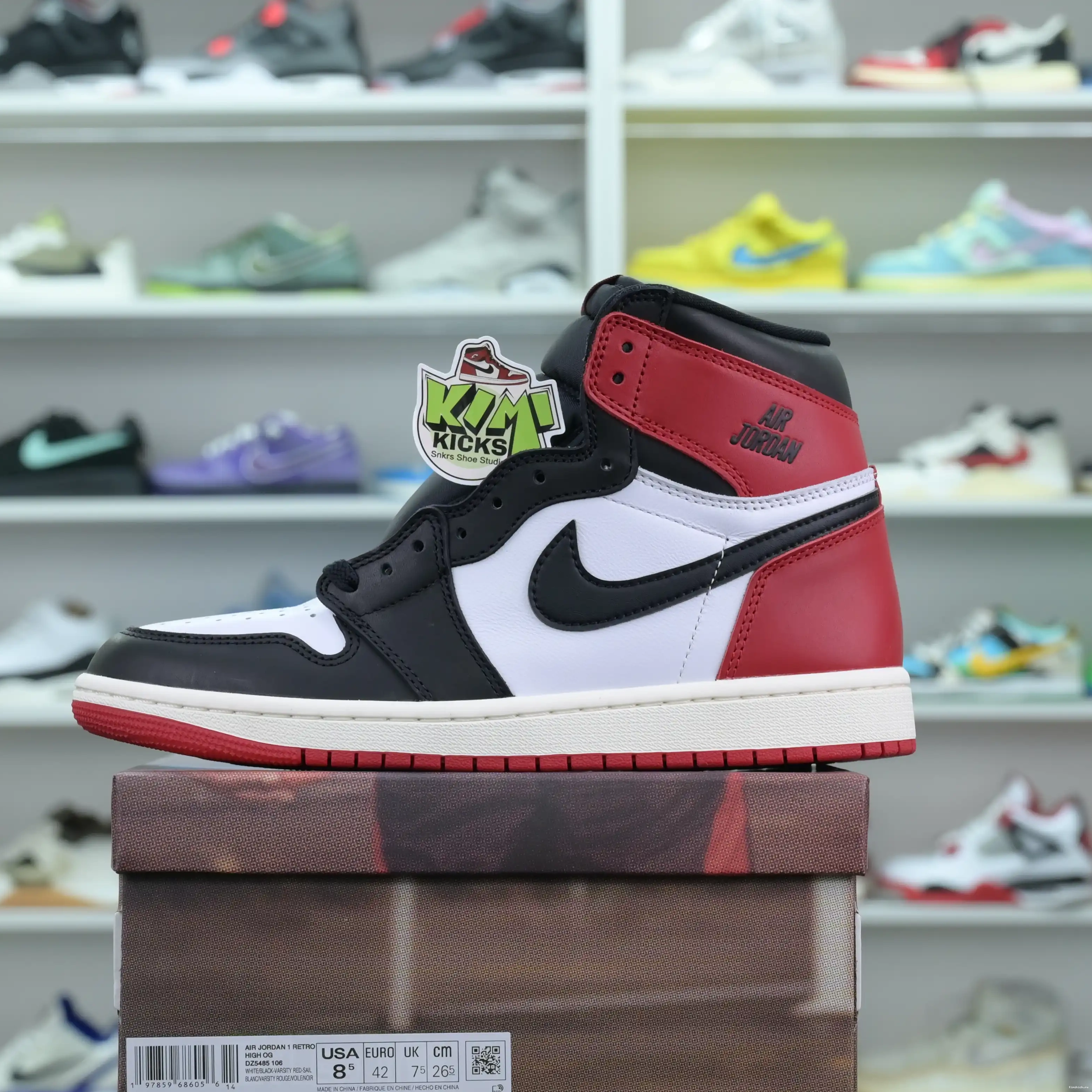 Toe Jordan 1High Reimagined” Air Jordan Kimikick OG“Black 0526
